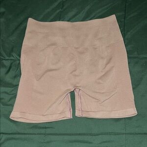 Women's Beige Alphalete Shorts